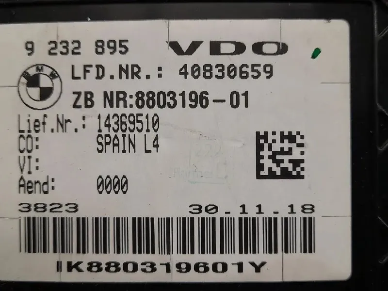 Contachilometri 9232895 Bmw Serie 3 F31 Touring 2015