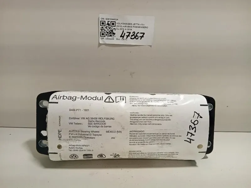 Air-bag Passeggero 608104402A Volkswagen GOLF V 2004