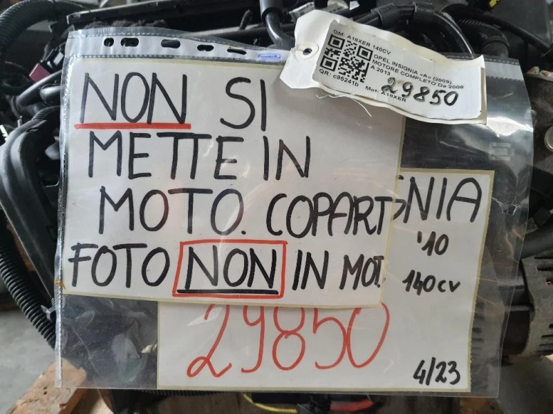 Motore Completo A18XER 140CV Opel Insignia A 2009