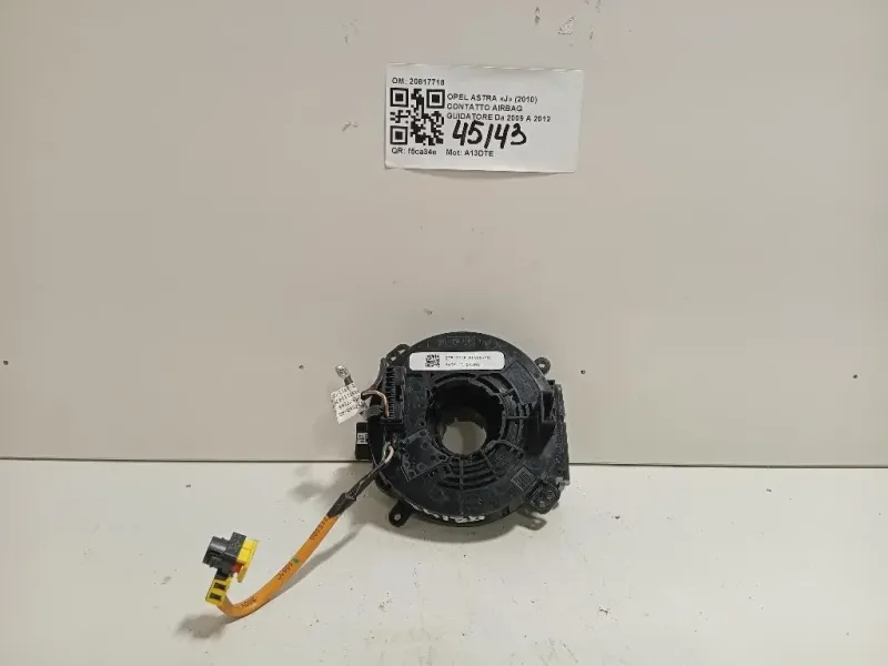 Contatto Airbag Guidatore 20817718 Opel Astra J 2010