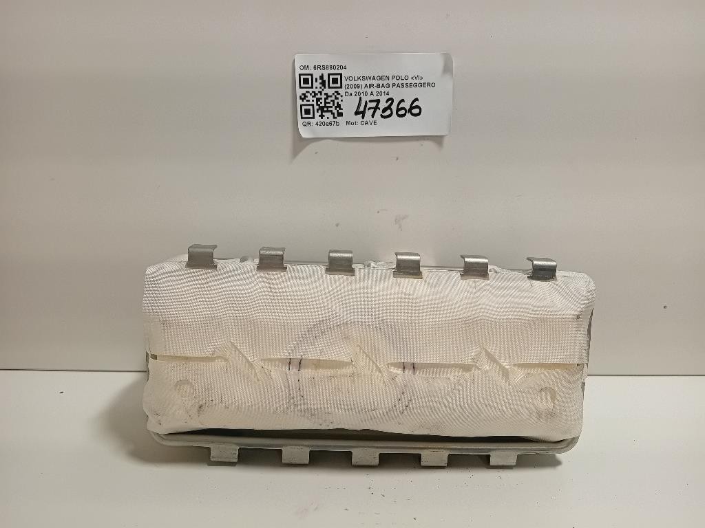 Air-bag Passeggero 6RS880204 Volkswagen POLO VI 2009
