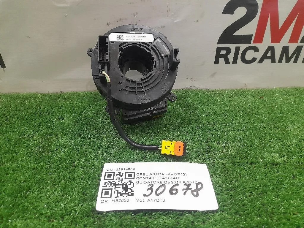 Contatto Airbag Guidatore 22914039 Opel Astra J 2012