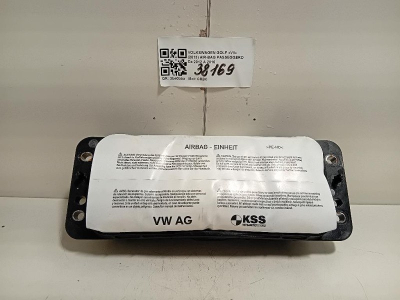 Air-bag Passeggero 8V0880204D Volkswagen GOLF VII 2013