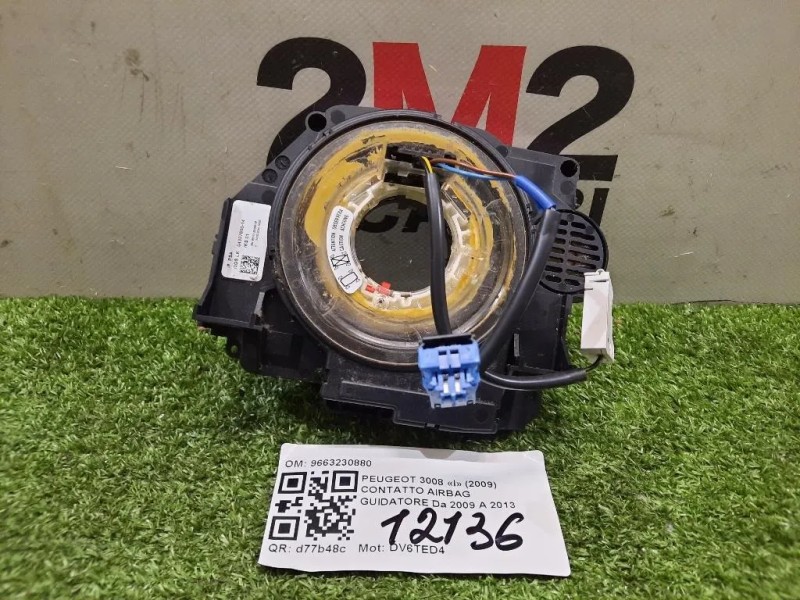 Contatto Airbag Guidatore 9663230880 Peugeot 3008 I 2009