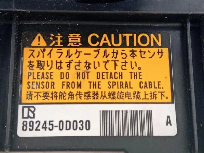 Contatto Airbag Guidatore 89245-0D030 Toyota Yaris IV 2014