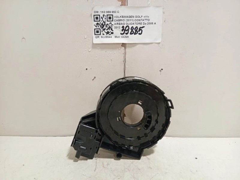 Contatto Airbag Guidatore 1K0 959 653 C CONTATTO AIRBAG SPIRALATO Volkswagen GOLF VI 2009