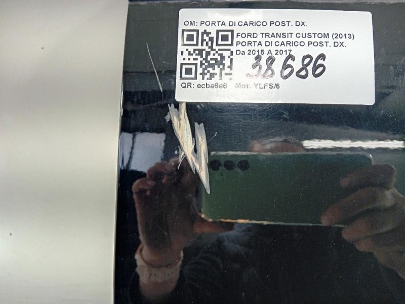 Porta DI Carico POST DX 2445949 Ford Transit Custom I 2018