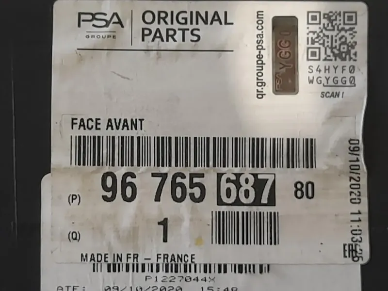 Convogliatore ARIA 9676568780 Peugeot 3008 I 2009