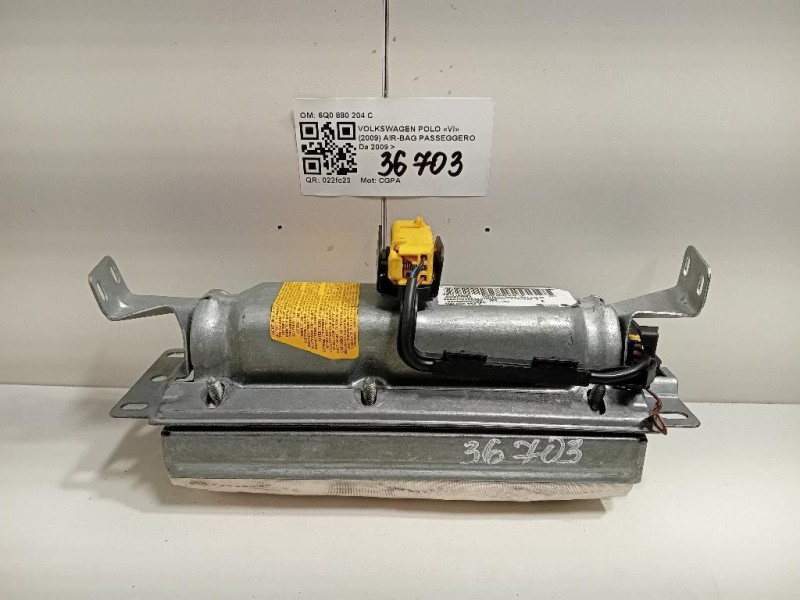 Air-bag Passeggero 6Q0 880 204 C Volkswagen POLO VI 2009