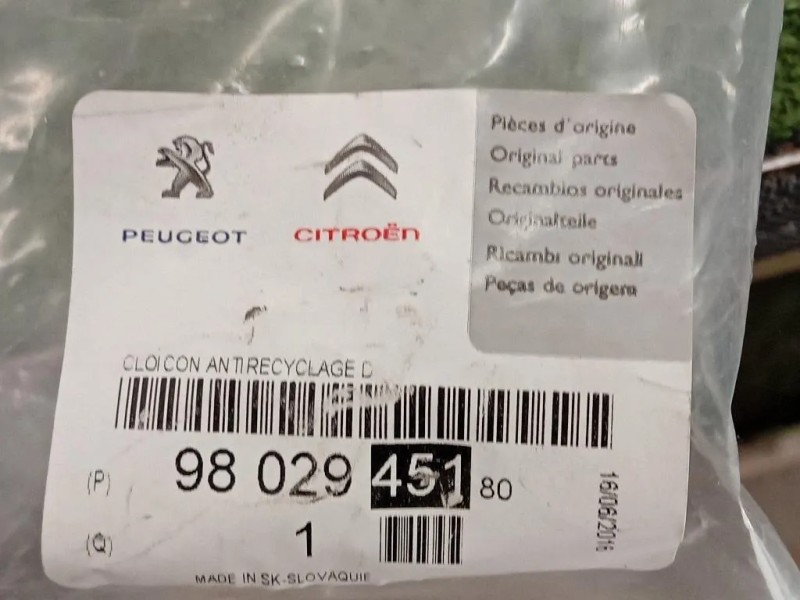 Convogliatore ARIA Radiatore INF 9802945180 Citroen C3 Picasso 2013