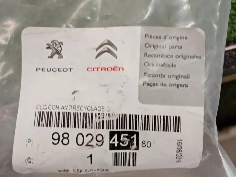 Convogliatore ARIA Radiatore INF 9802945180 Citroen C3 Picasso 2013