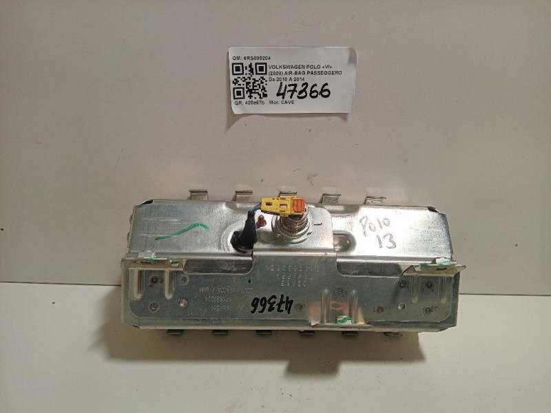 Air-bag Passeggero 6RS880204 Volkswagen POLO VI 2009