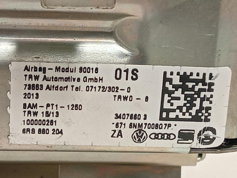 Air-bag Passeggero 6RS880204 Volkswagen POLO VI 2009
