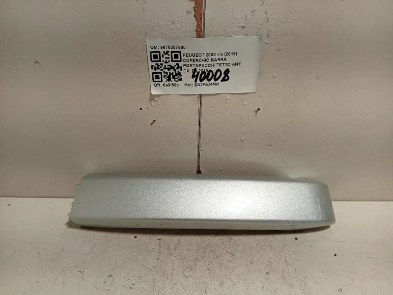 Coperchio Barra Portapacchi Tetto ANT DX 9678357880 Peugeot 2008 I 2016 Coperchio Barra Portapacchi Tetto ANT DX 9678357880 Peugeot 2008 I 2016