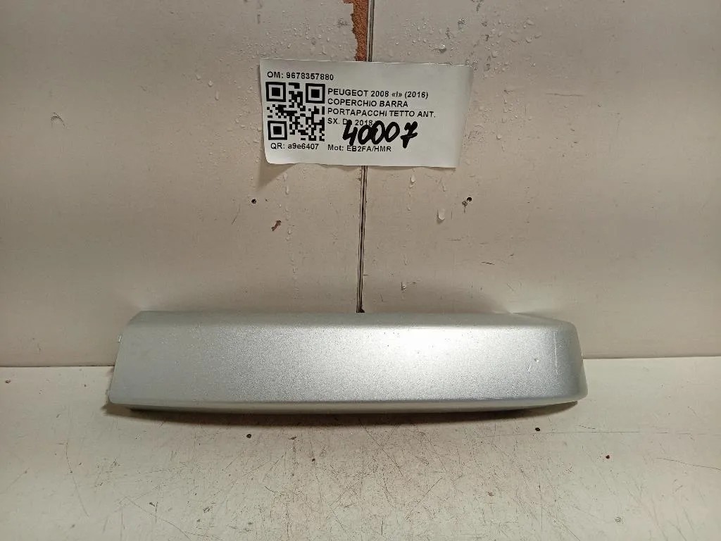 Coperchio Barra Portapacchi Tetto ANT SX 9678357880 Peugeot 2008 I 2016
