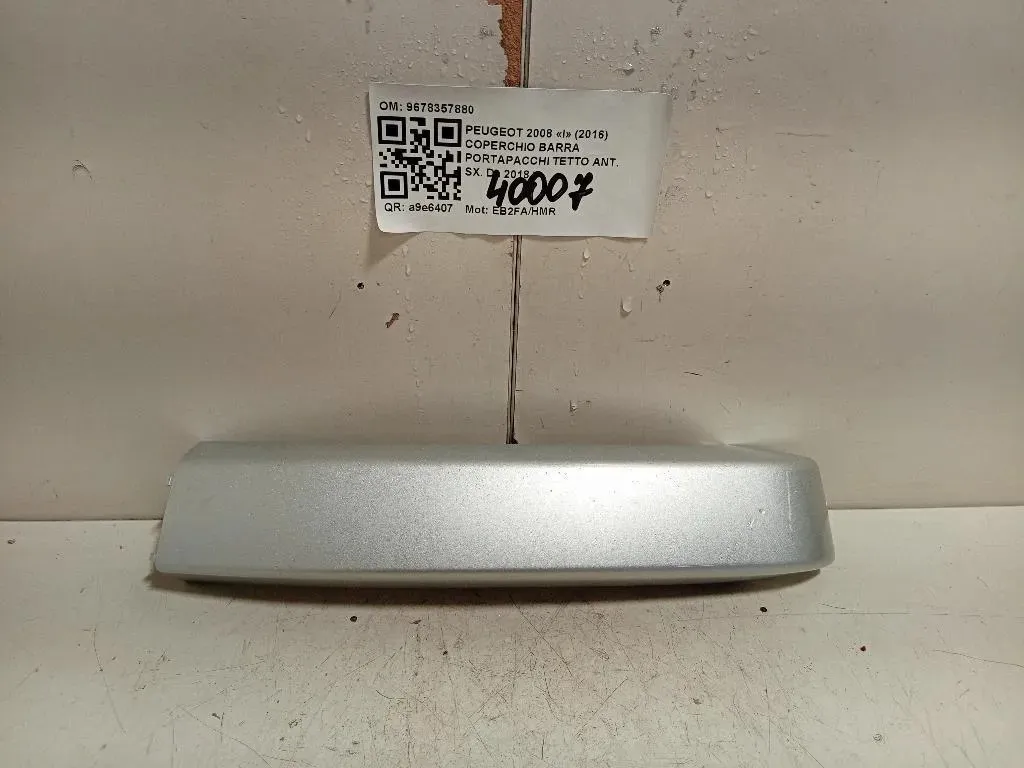 Coperchio Barra Portapacchi Tetto ANT SX 9678357880 Peugeot 2008 I 2016