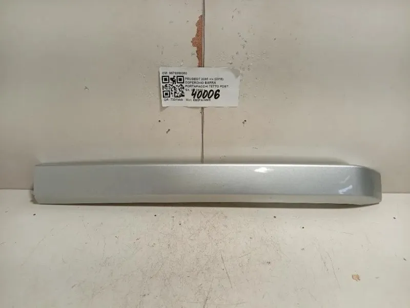 Coperchio Barra Portapacchi Tetto POST SX 9678358080 Peugeot 2008 I 2016