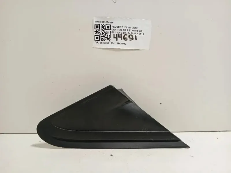Coperchio BASE Retrovisore Esterno ANT DX 9673280280 Peugeot 208 I 2012
