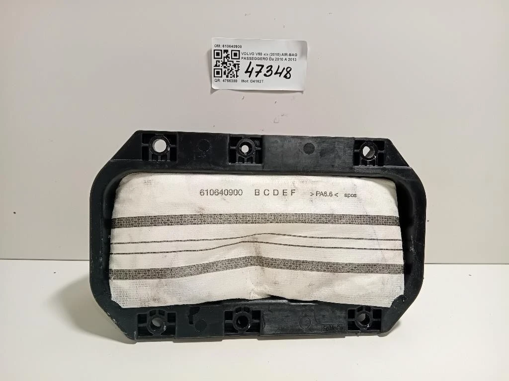 Air-bag Passeggero 610640900 Volvo V60 I 2010