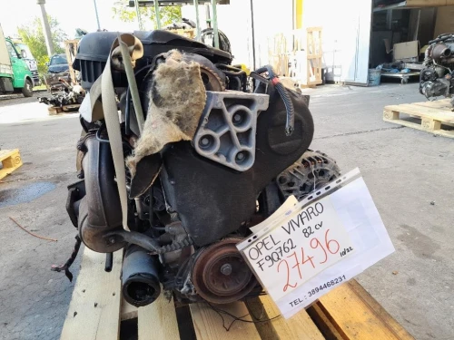 Motore Completo F9Q762 SOLO ACCESSORI 82CV 60KW Opel Vivaro A 2001