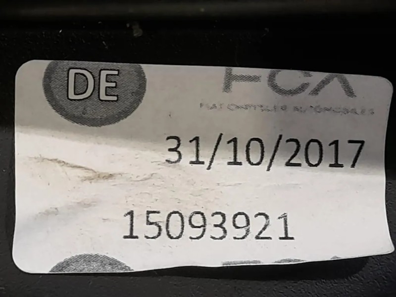 Coperchio BOX Portaoggetti 15093921 Citroen Jumper III 2014