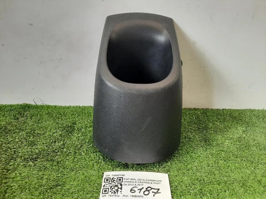 Coperchio Console Centrale POST 735557040 TUNNEL PORTABICCHIERI Fiat 500L 2013