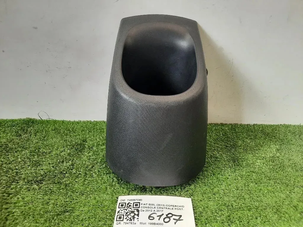 Coperchio Console Centrale POST 735557040 TUNNEL PORTABICCHIERI Fiat 500L 2013