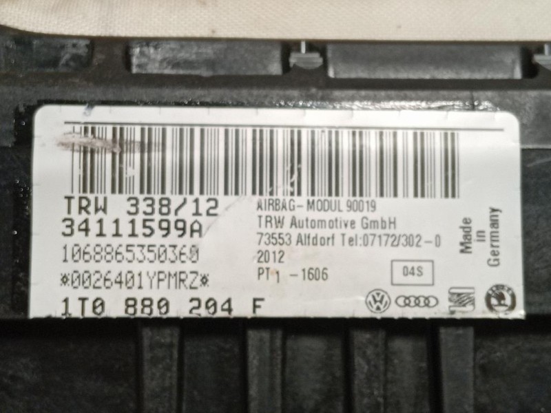 Air-bag Passeggero 1T0 880 204 F Volkswagen Touran III 2010