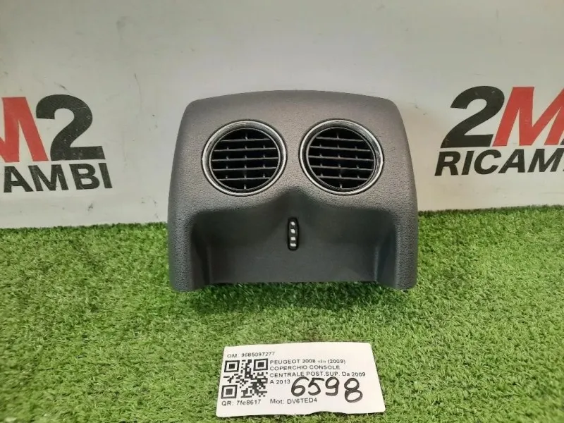 Coperchio Console Centrale Postsup 9685097277 Peugeot 3008 I 2009