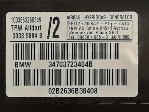 Air-bag Passeggero 2GA880204D Volkswagen T-roc 2017
