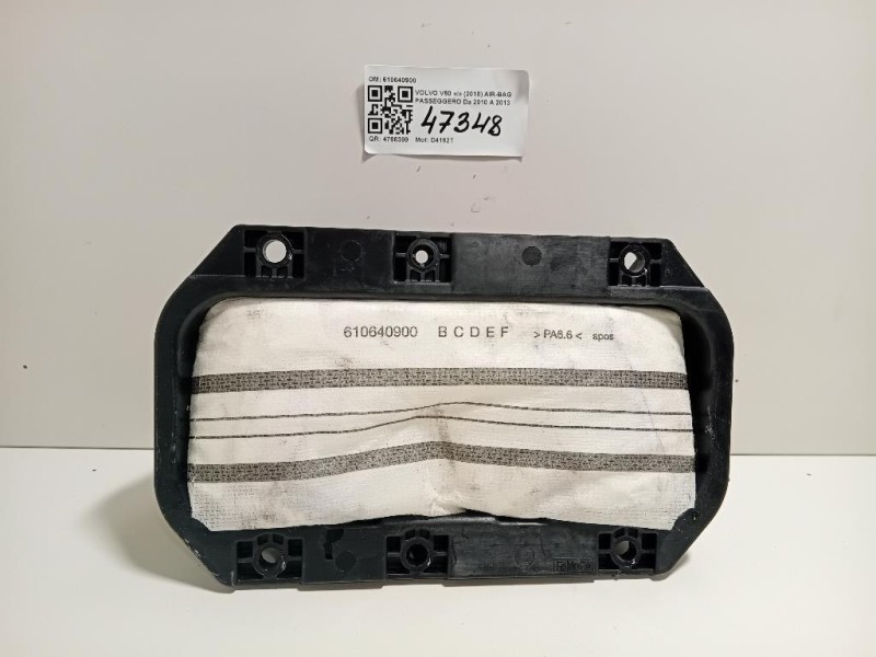 Air-bag Passeggero 610640900 Volvo V60 I 2010