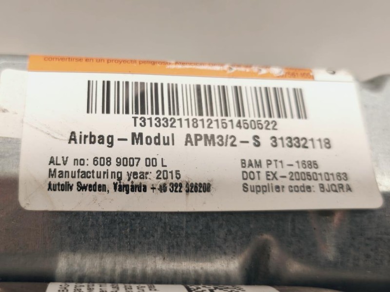 Air-bag Passeggero 31332118 Volvo XC60 I 2013