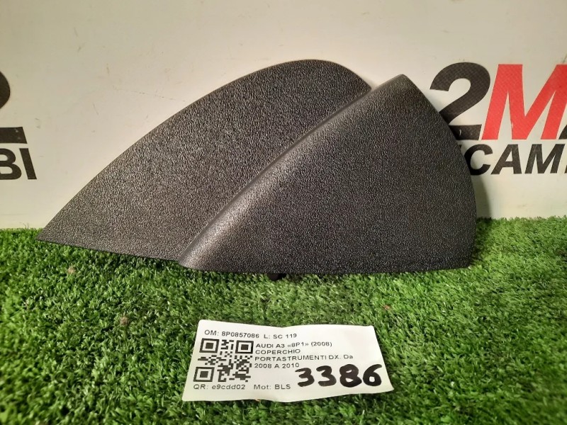 Coperchio Portastrumenti DX 8P0857086 Audi A3 8P1 2008