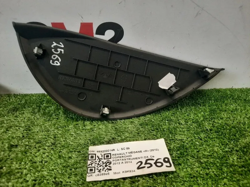 Coperchio Portastrumenti DX 689200014R Renault Mégane III 2012