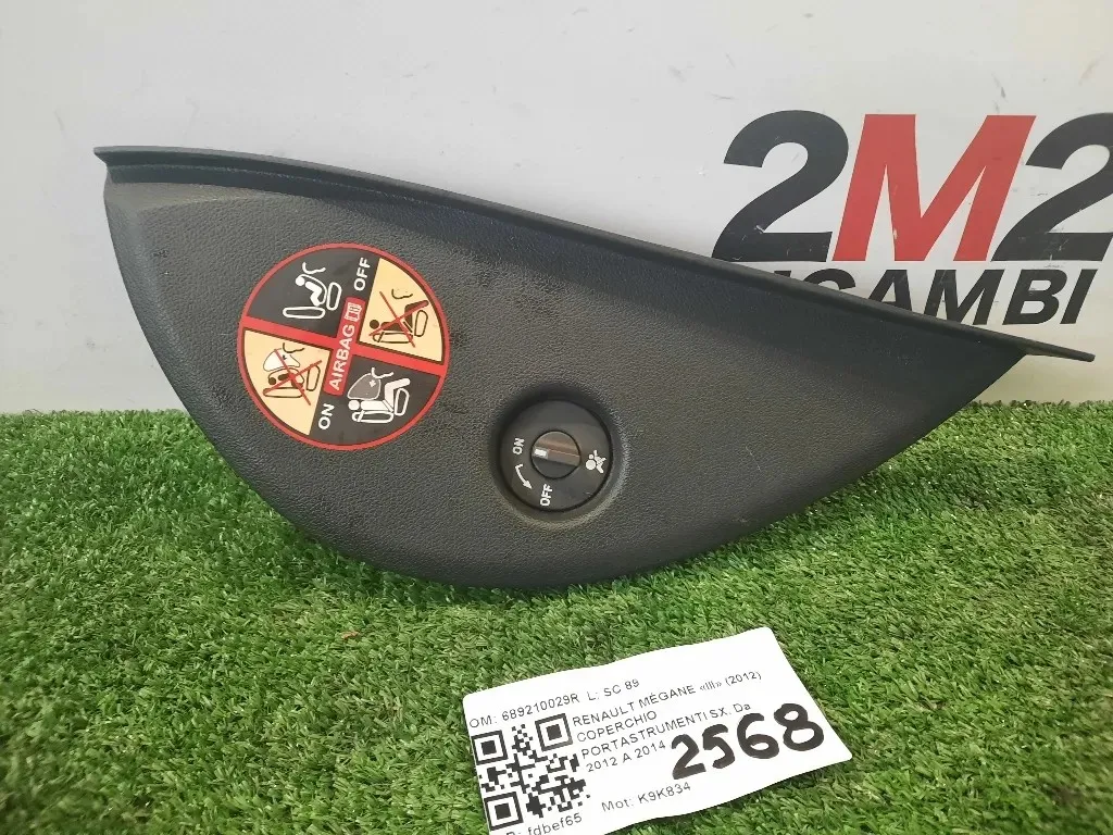 Coperchio Portastrumenti SX 689210029R Renault Mégane III 2012