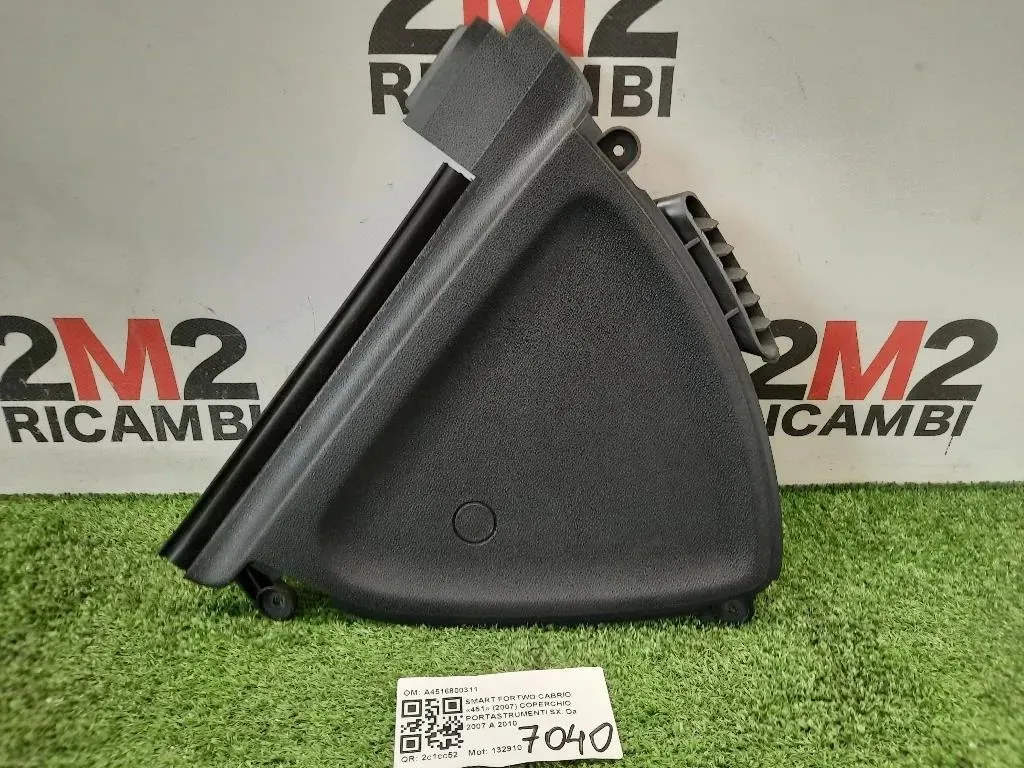 Coperchio Portastrumenti SX A4516800311 PORTASTRUMENTI Smart Fortwo Cabrio 451 2007