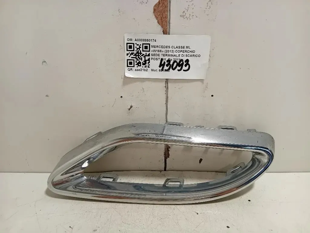 Coperchio SEDE Terminale DI Scarico POST SX A0008850174 Mercedes Classe ML W166 2012