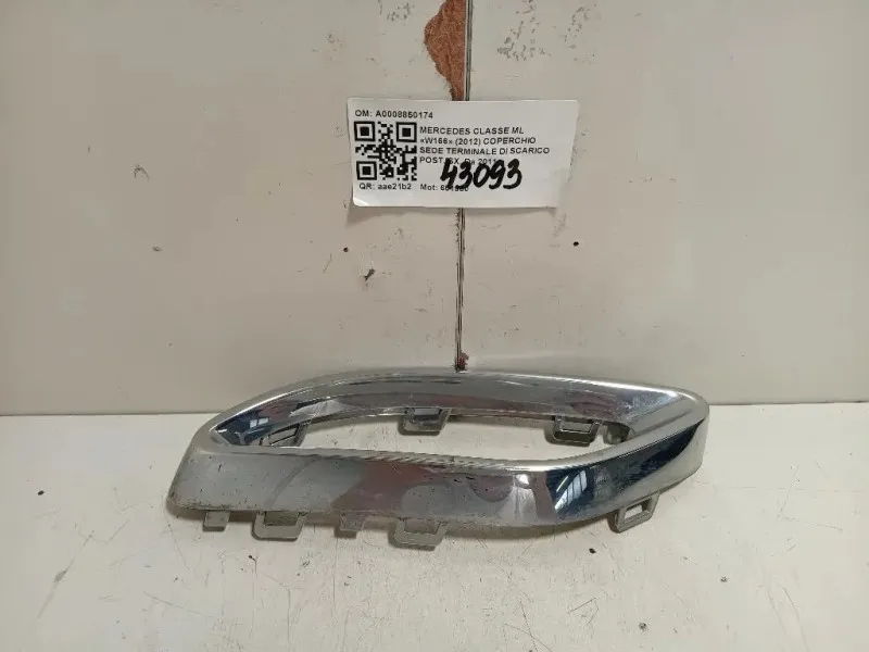 Coperchio SEDE Terminale DI Scarico POST SX A0008850174 Mercedes Classe ML W166 2012
