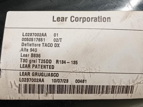 Air-bag Porta ANT DX 601 1905 00 C Bmw Serie 5 E60 Berlina 2004