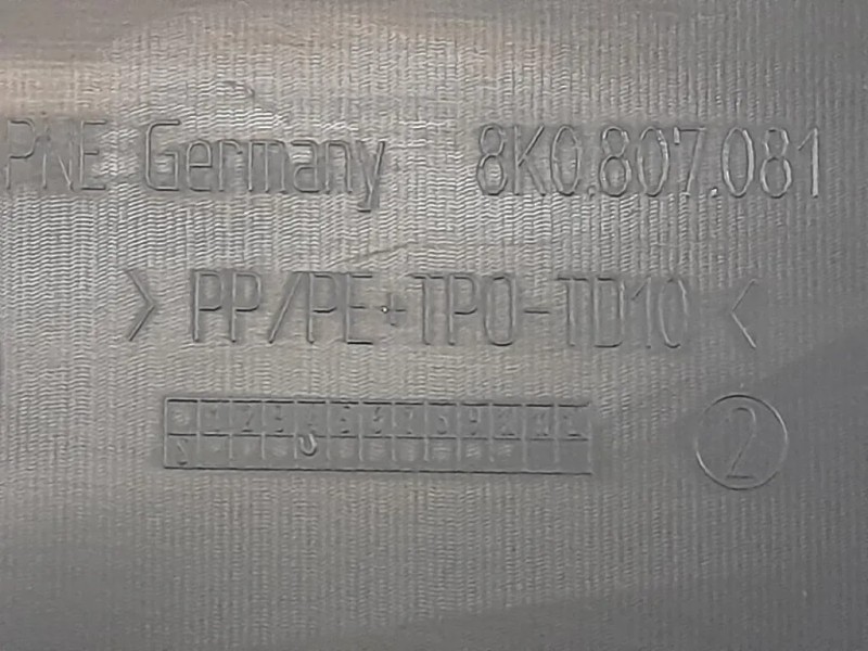 Copertura Interna Griglia Radiatore SUP ANT 8K0807081 Audi A4 8K2 2008