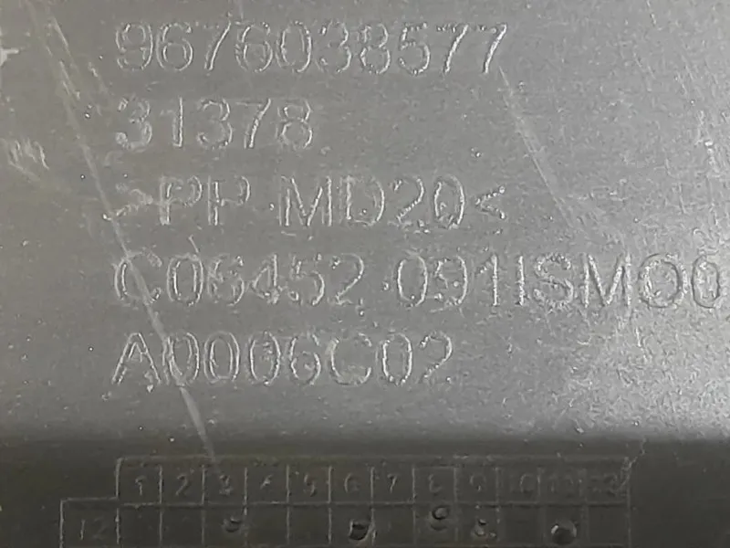 Copertura Interna Griglia Radiatore SUP ANT 9676038577 Citroen C4 Grand Picasso II 2013