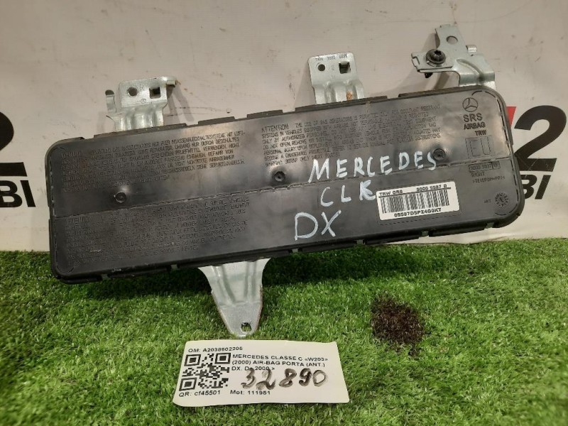 Air-bag Porta ANT DX A2038602205 Mercedes Classe C W203 2000