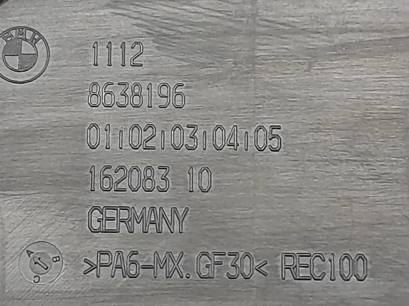 Copertura Interna Griglia Radiatore ANT 8638196 Bmw Serie 1 F20 Berlina 2012