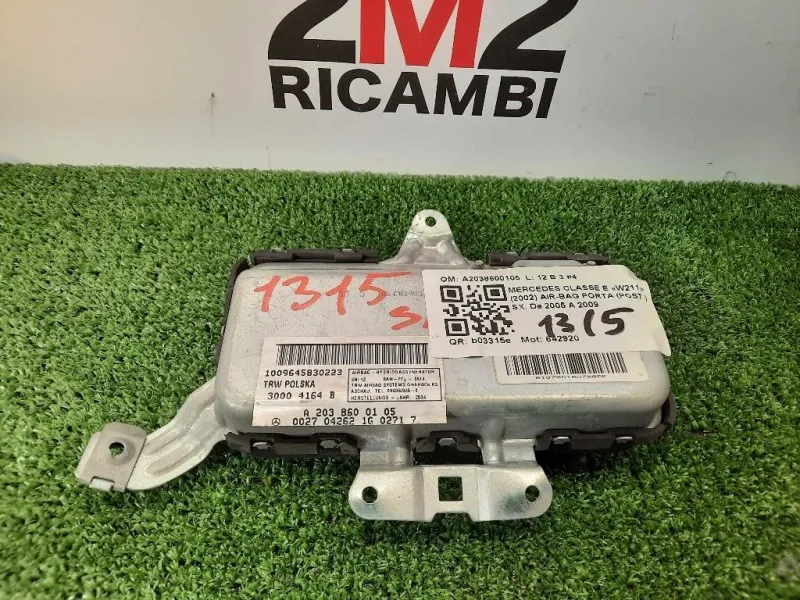 Air-bag Porta POST SX A2038600105 Mercedes Classe E W211 2002