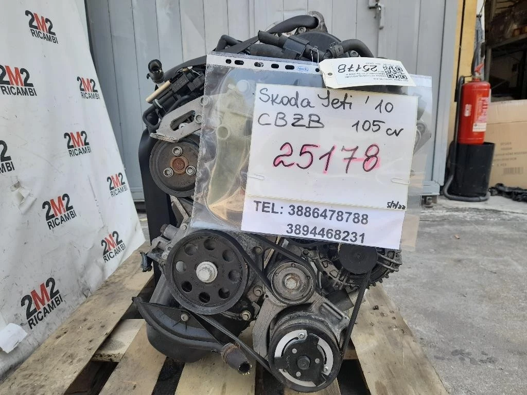 Motore Completo CBZB 105 CV 77 KW Skoda YETI 2010