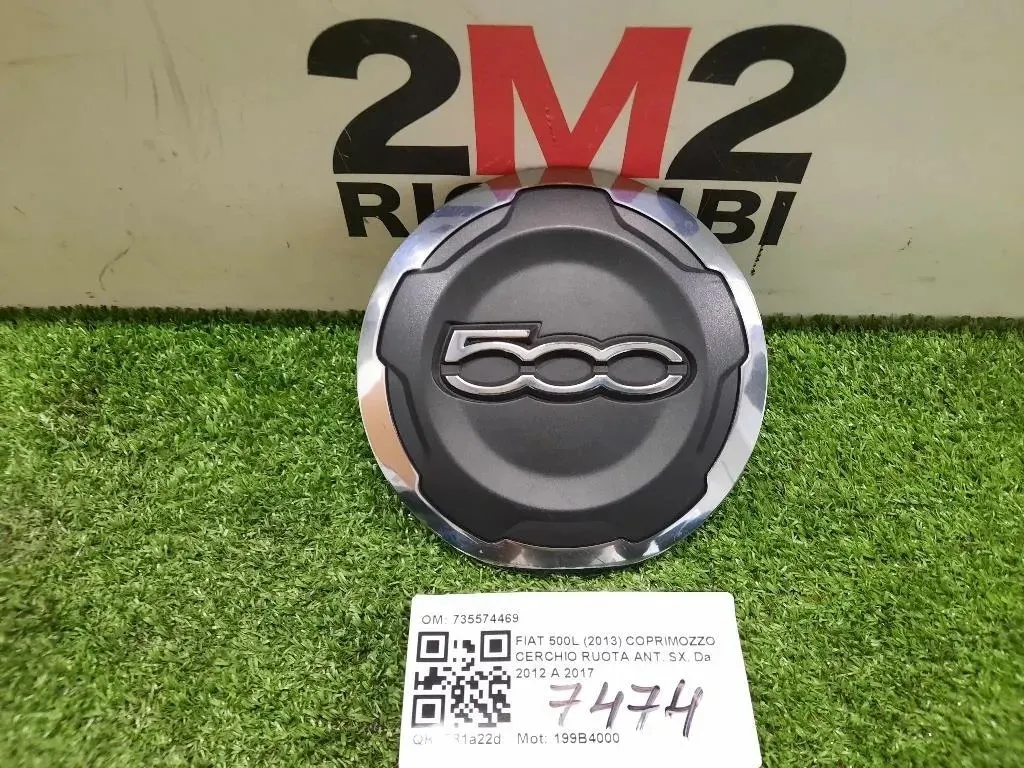 Coprimozzo Cerchio Ruota ANT SX 735574469 Fiat 500L 2013