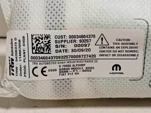 Air-bag Sedile ANT DX 73910YV020 Citroen C1 II 2014