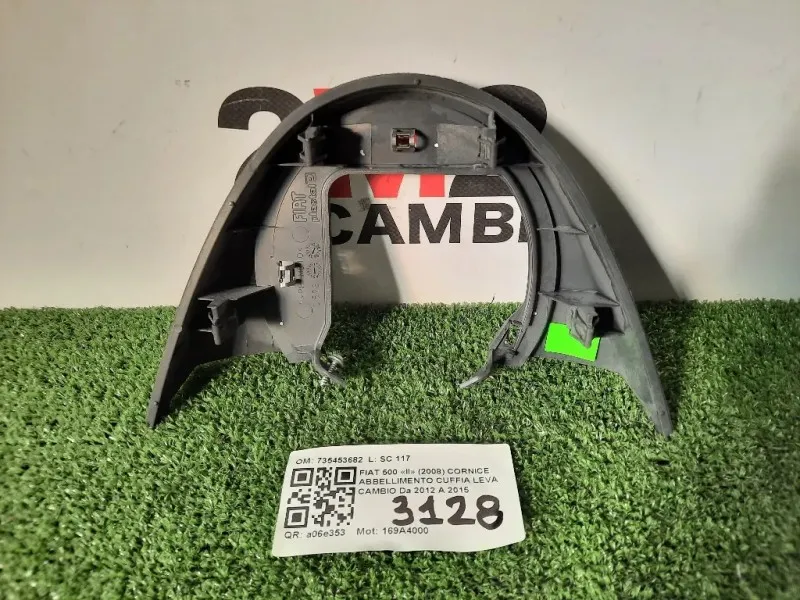 Cornice Abbellimento Cuffia LEVA Cambio 735453682 Fiat 500 II 2008