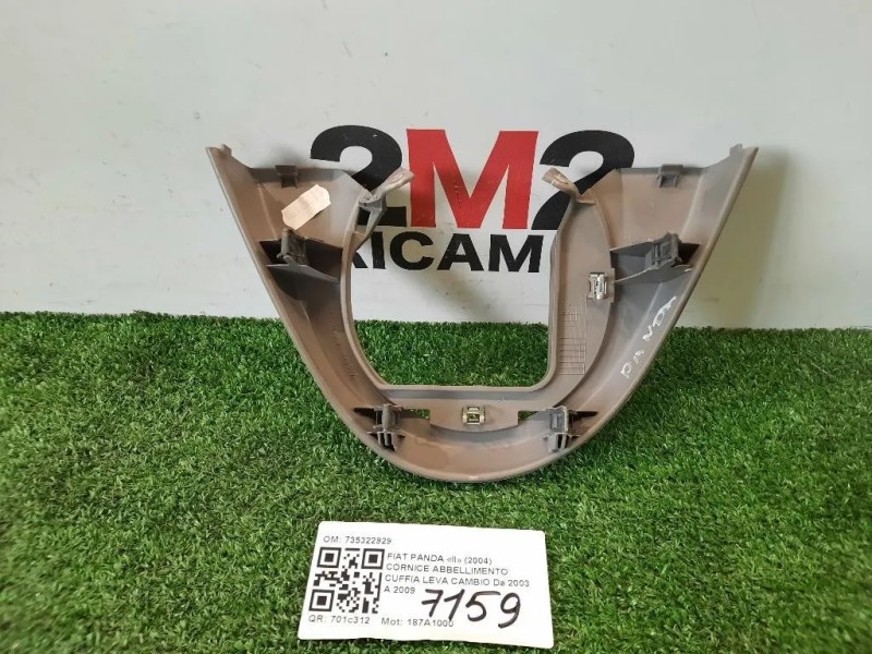 Cornice Abbellimento Cuffia LEVA Cambio 735322929 Fiat Panda II 2004