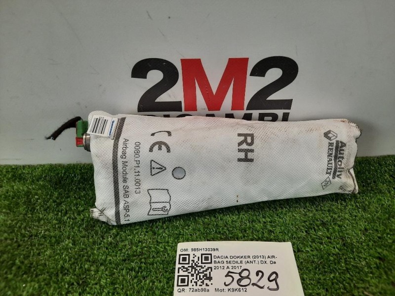 Air-bag Sedile ANT DX 985H13039R Dacia Dokker 2013